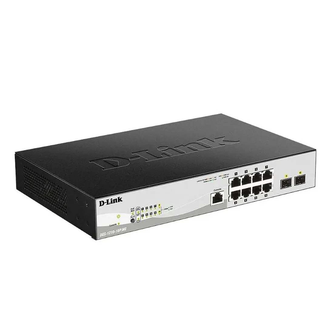D-Link DGS-1210-10P/ME/E 10xGb PoE+ Switch 2xC 2