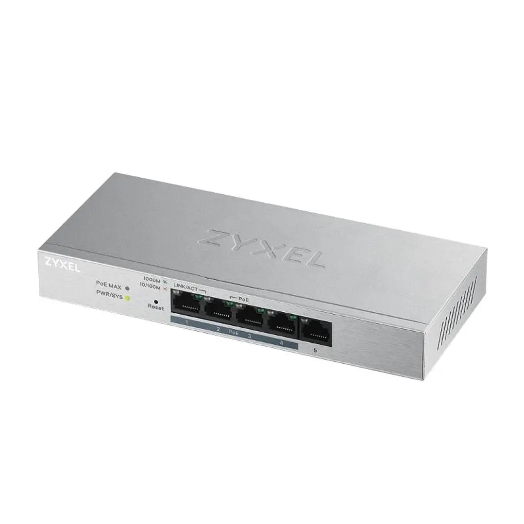 ZyXEL GS1200-5HPV2 Managed Switch 5xGb (4xPoE+) 1