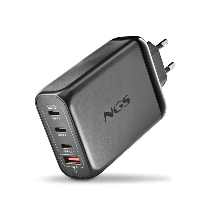 NGS CARGADOR ULTRARAPIDO140W 4 PUERTOS 3USB-C 1 US 1