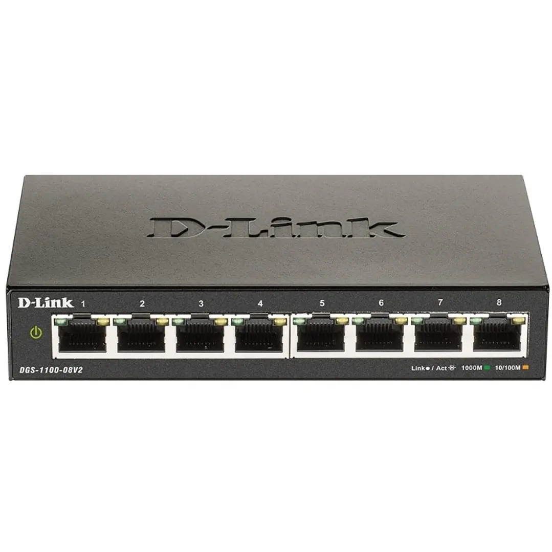 D-Link DGS-1100-08V2/E Smart Switch 8xGbE L2 1