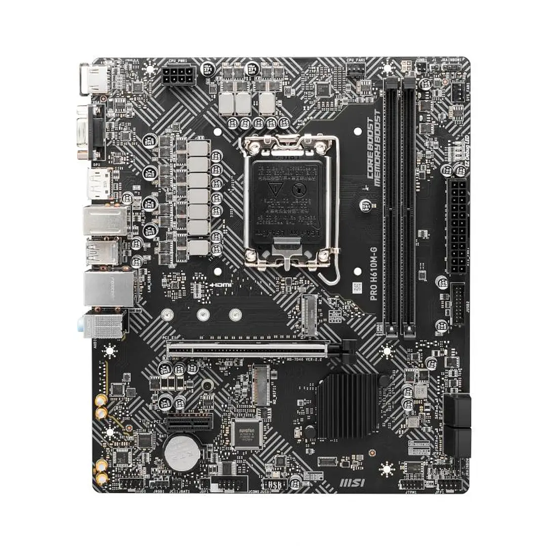 MSI Placa Base PRO H610M-G DDR5 mATX 1700 3