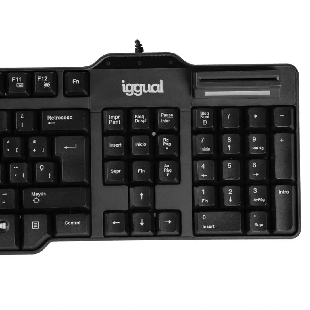 iggual Teclado con lector DNI CK-ID-DNI SMARTcard 3