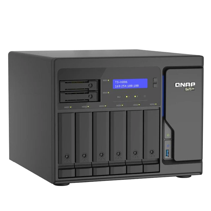 QNAP TS-H886-D1602-8G NAS 4+2-Bay 4x2.5GbE 3