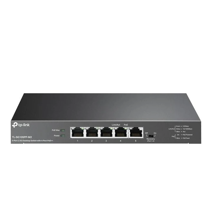 TP-Link TL-SG105PP-M2 Switch 4x2.5G PoE++ 1x2.5G 2