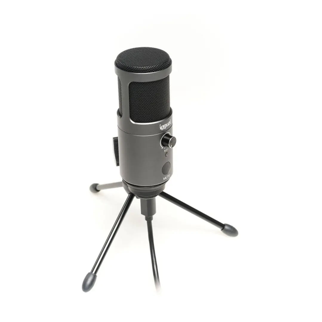 iggual Micrófono condensador Podcasting Pro gris 3