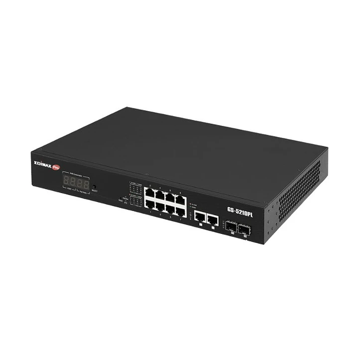Edimax GS-5210PL Switch 10xGb PoE+ 2xSFP Surve 3