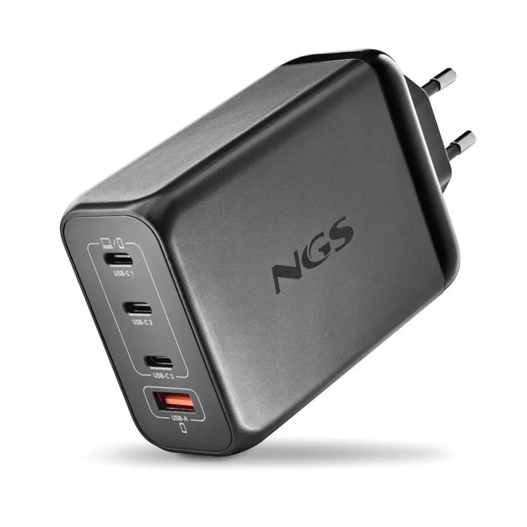 NGS CARGADOR ULTRARAPIDO240W 4 PUERTOS 3USB-C 1 US 1