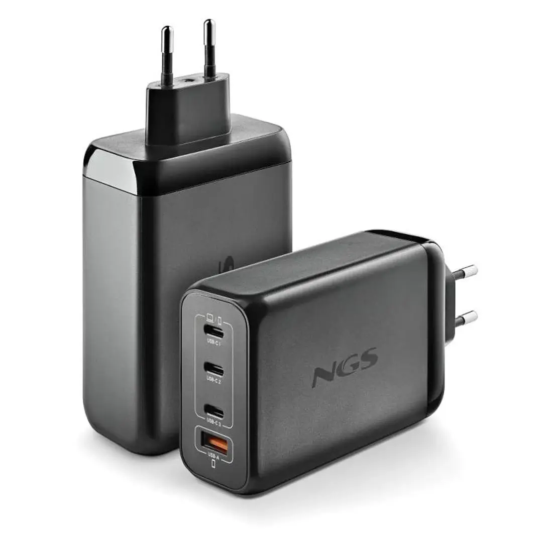 NGS CARGADOR ULTRARAPIDO240W 4 PUERTOS 3USB-C 1 US 2
