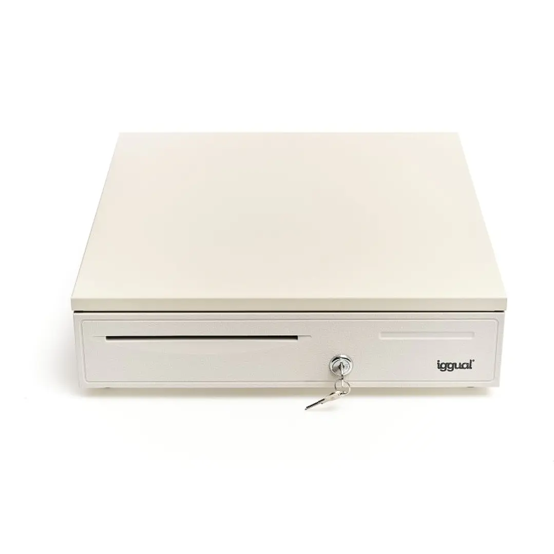 iggual Cajón Portamonedas IRON-50W 42cm 5+8 blanco 1