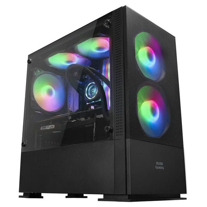 Mars Gaming Caja MCZ PREMIUM M-ATX 2X FRGB Negra 1
