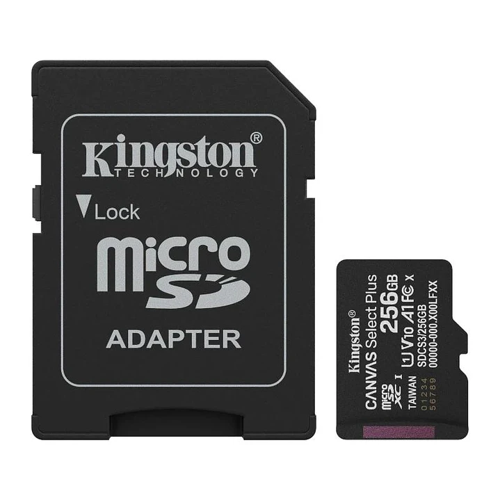 Kingston SDCS3/256GB microSDXC Gen3 150MB/s A1 1