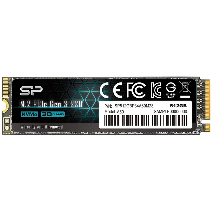 SP P34A60 512GB SSD M.2 PCIe Gen3x4 Nvme 1