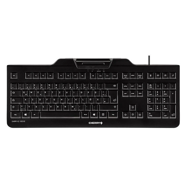 Cherry Teclado+lector chip integrado (DNIe) Negro 1