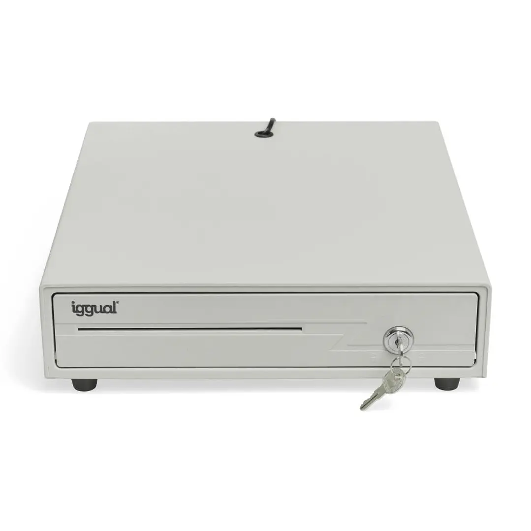 iggual Cajón portamonedas IRON-10W 38cm 4+6 blanco 4