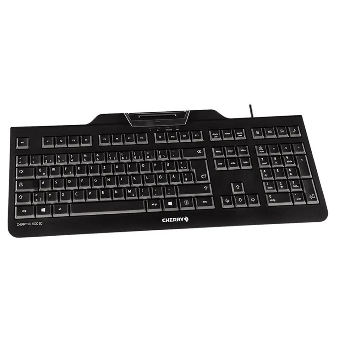 Cherry Teclado+lector chip integrado (DNIe) Negro 4