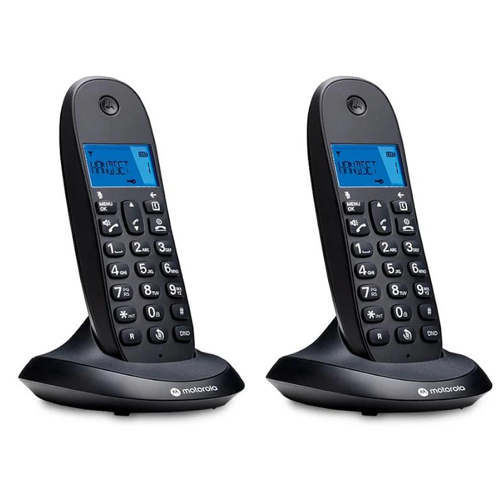 MOTOROLA C1002 CB+ Telefono DECT Negro Duo 3
