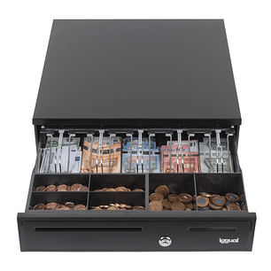 iggual Cajón Portamonedas IRON-35 42cm 5+6 negro