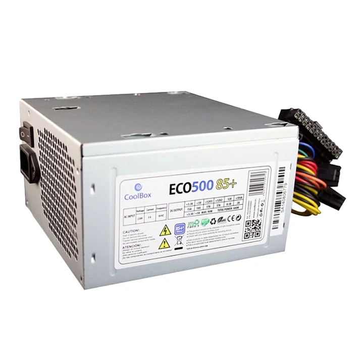 CoolBox Fuente Alim. ATX  ECO-500 85+ EFI 1