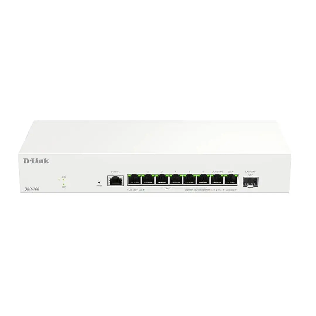 D-Link DBR-700 Router 7x2.5G 1X2.5 WAN 1x2.5 SFP 1