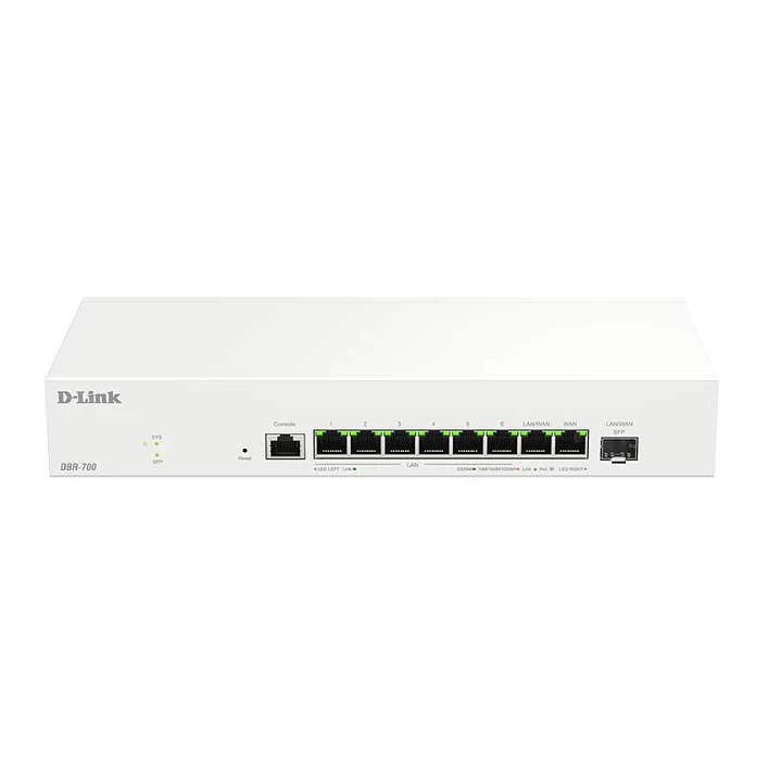 D-Link DBR-700 Router 7x2.5G 1X2.5 WAN 1x2.5 SFP 1