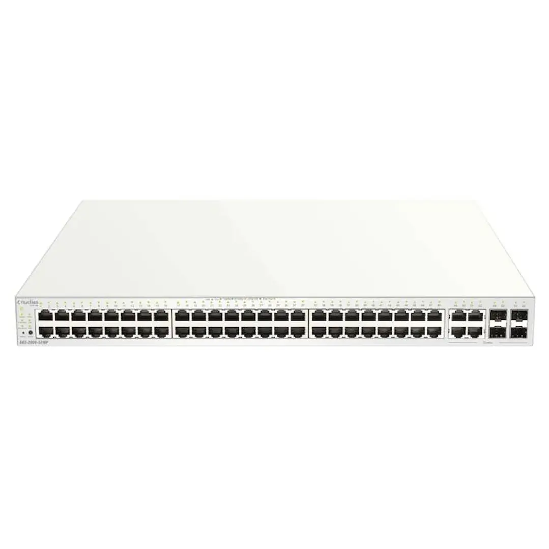 D-Link DBS-2000-52MP/E 52xGb PoE+ Switch 4xC 370W 1