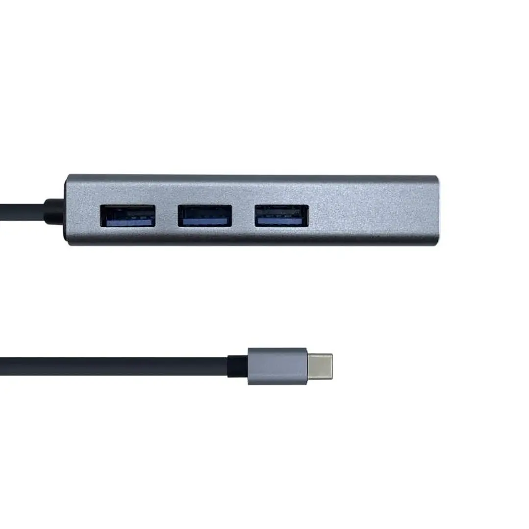 Aisens Conversor USB 3.1 Ethernet + 3 USB3.0 gris 3