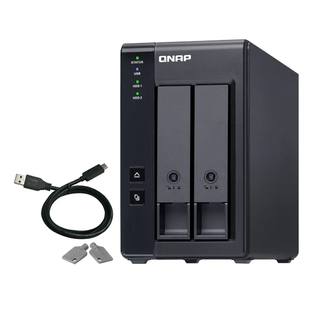 QNAP TR-002 Raid Expansion 2XHDD-Bay 1xUSB-C 3.2 1