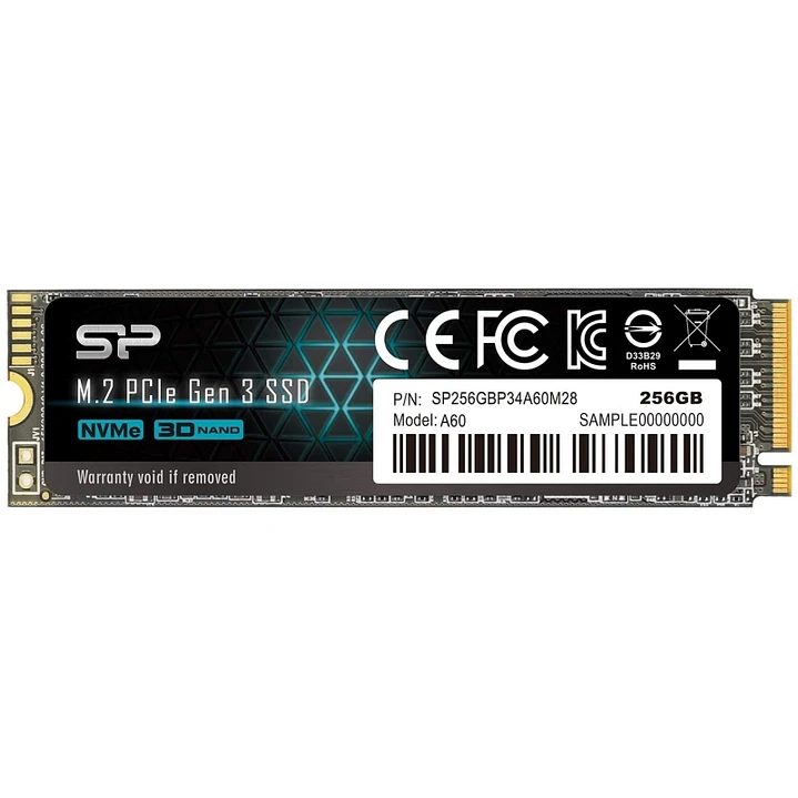 SP P34A60 256GB SSD M.2 PCIe Gen3x4 Nvme 1