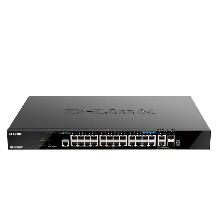 D-Link DGS-1520-28MP/E Switch 20xGbE PoE 2x10 SFP+ 1