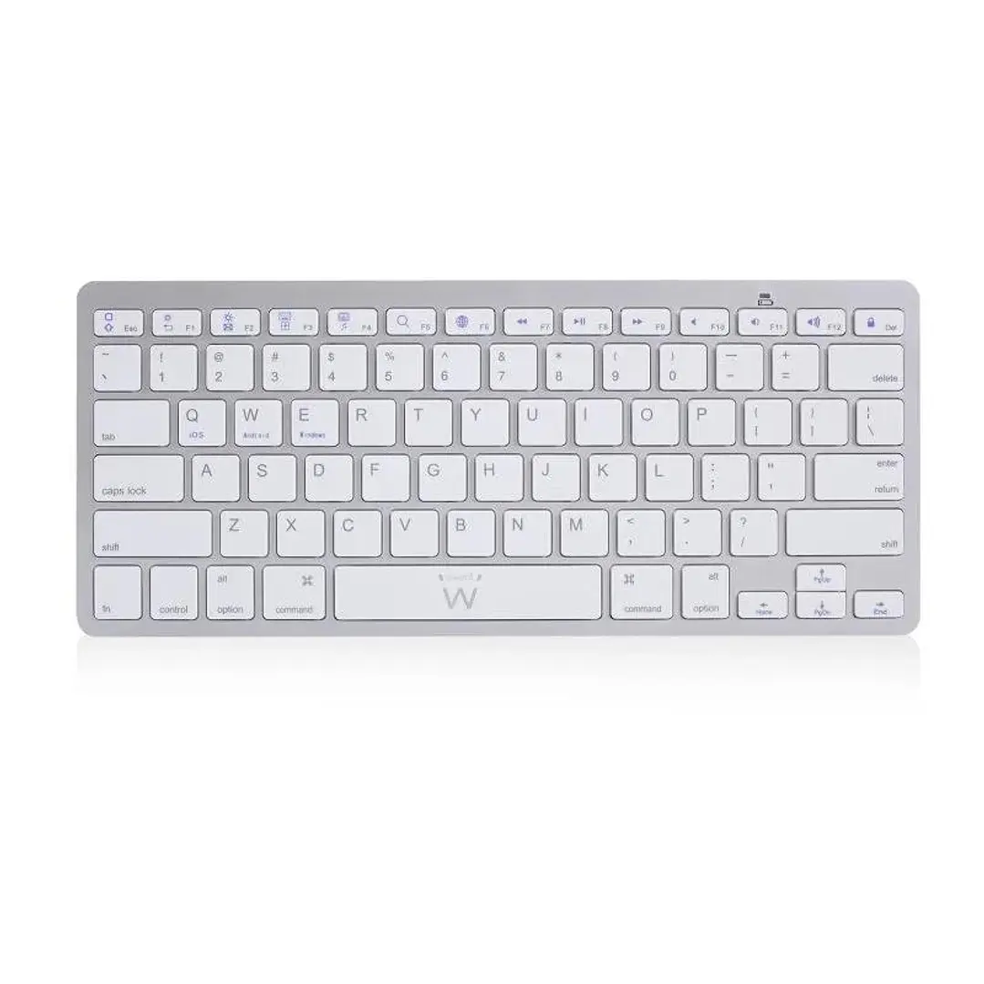 Ewent Teclado Bluetooth iOS/Android/Win Slim Plata 1
