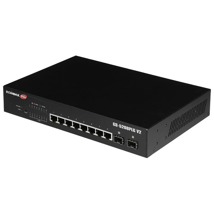 Edimax PRO GS-5208PLG V2 Switch 10xGB PoE+ (2xSFP) 2