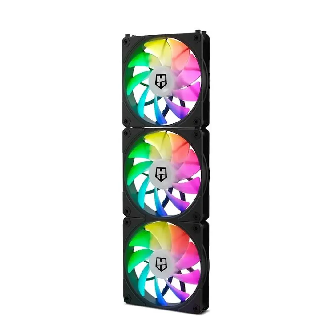 NOX HUMMER EASYLINK | ARGB FANS KIT NEGROS 2