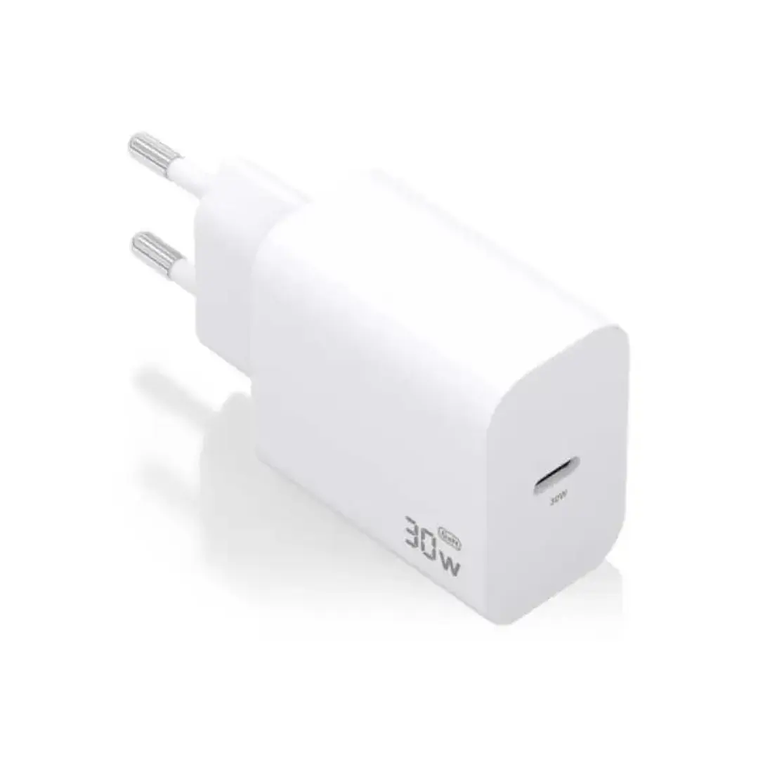 Aisens Cargador GaN 30W 1xUSB-C PD3.0 Blanco 1