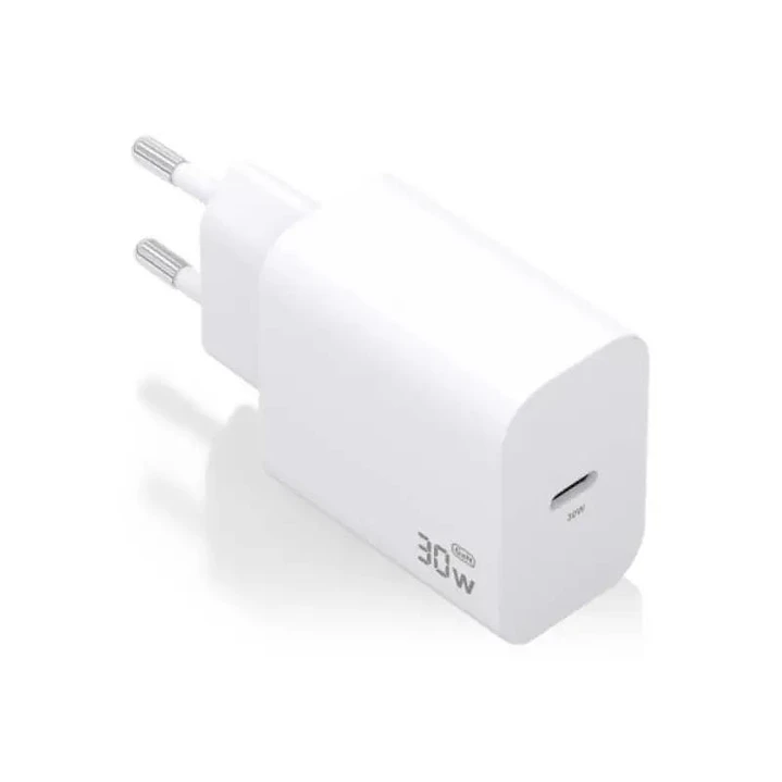Aisens Cargador GaN 30W 1xUSB-C PD3.0 Blanco 1