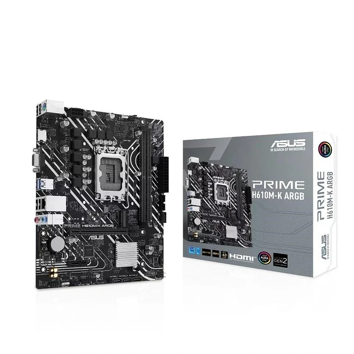 ASUS Placa Base PRIME H610M-K DDR5 ARGB mATX 1700 1