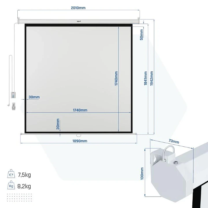 iggual Pantalla eléctrica 1:1 100