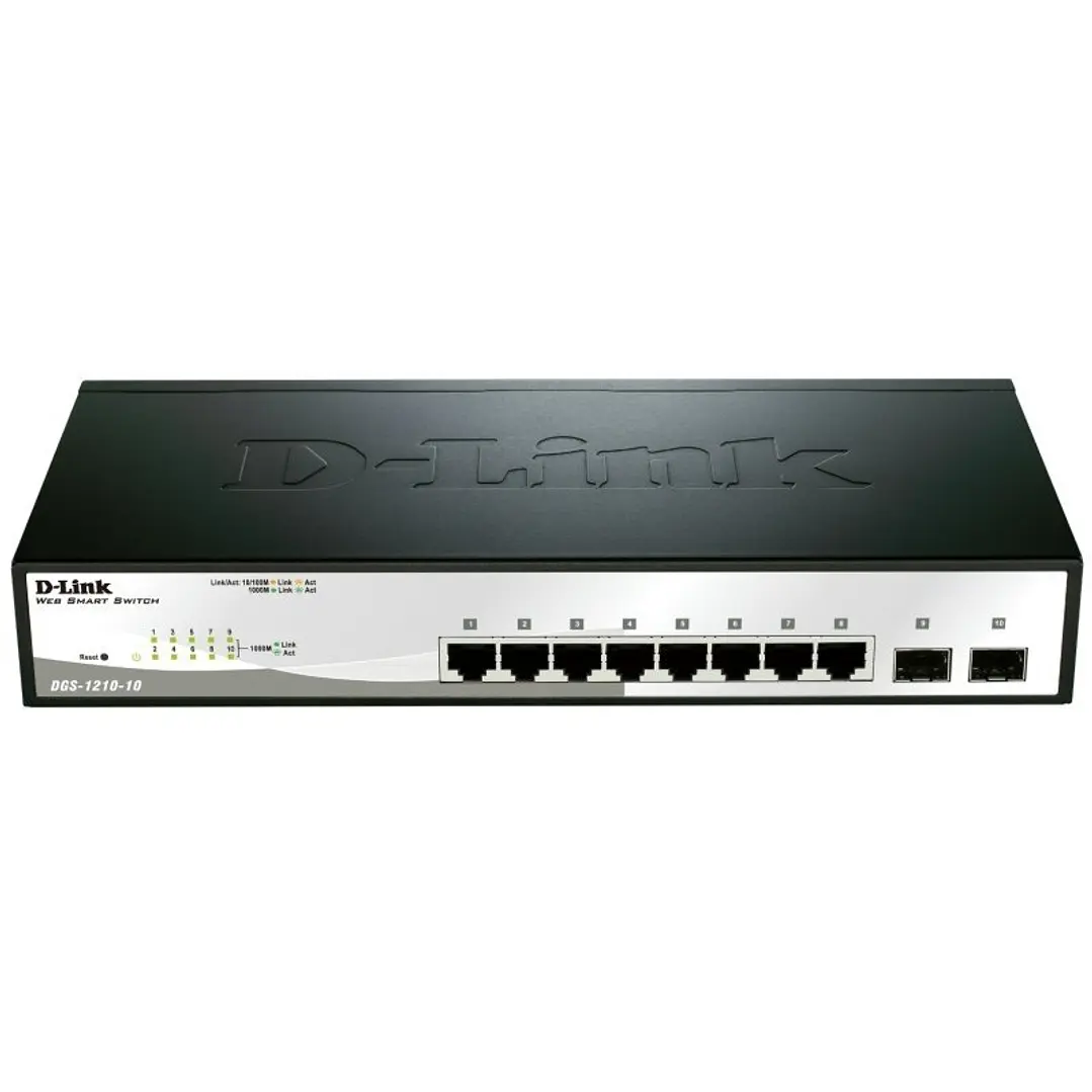 D-Link DGS-1210-10/E Switch 8xGB 2xSFP 1