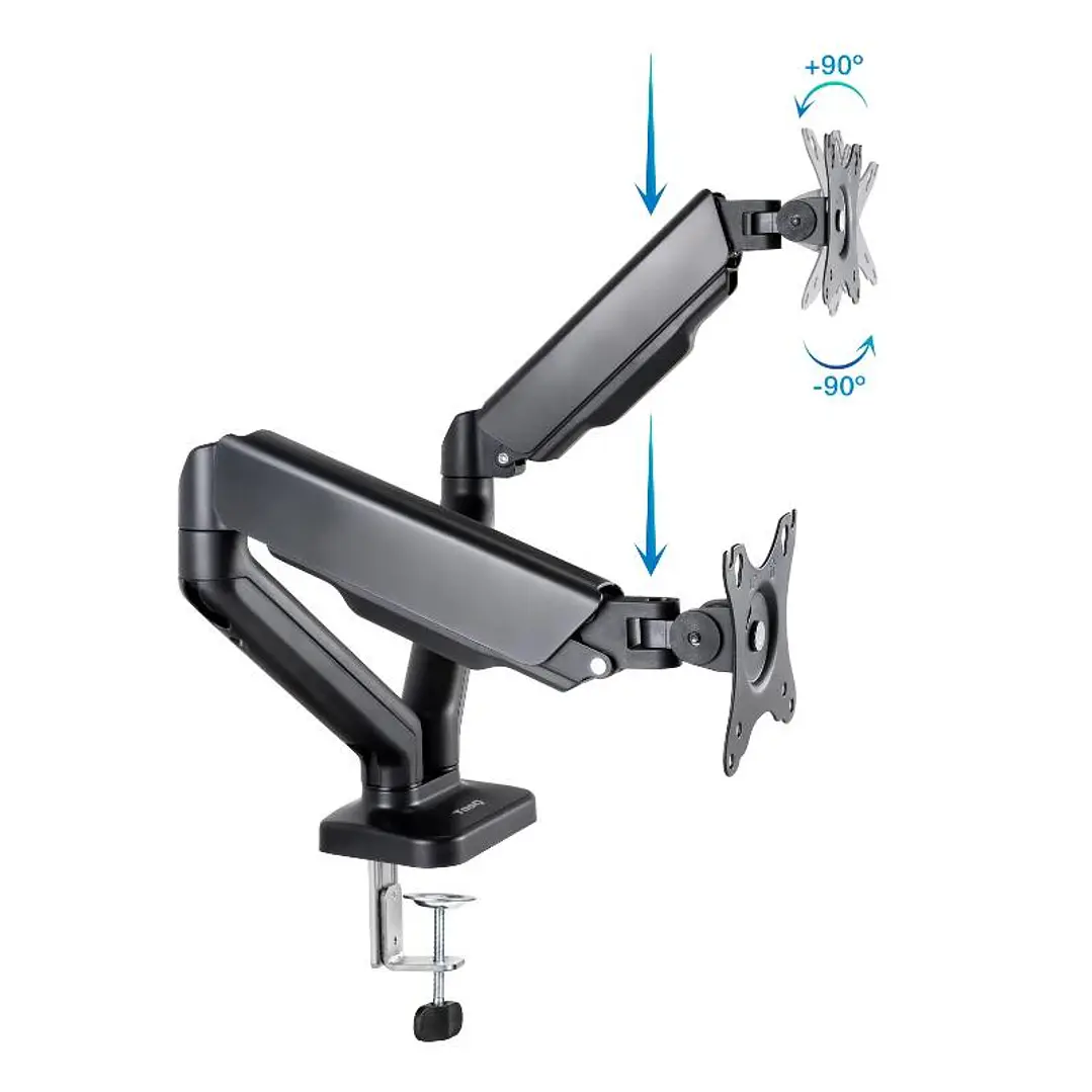 Tooq DB5132TNR-B Soporte mesa 2 brazos 17