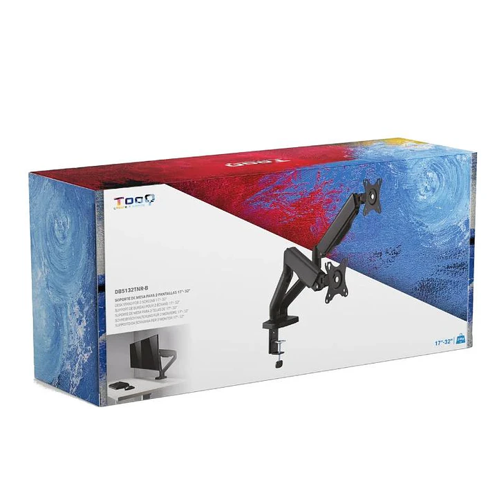 Tooq DB5132TNR-B Soporte mesa 2 brazos 17