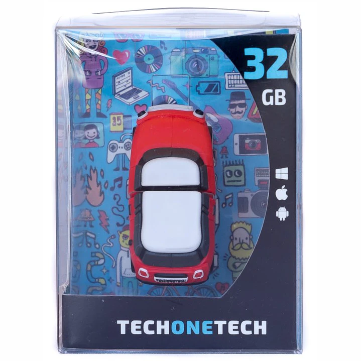TECH ONE TECH Mini cooper S rojo 32 Gb USB 2.0 3