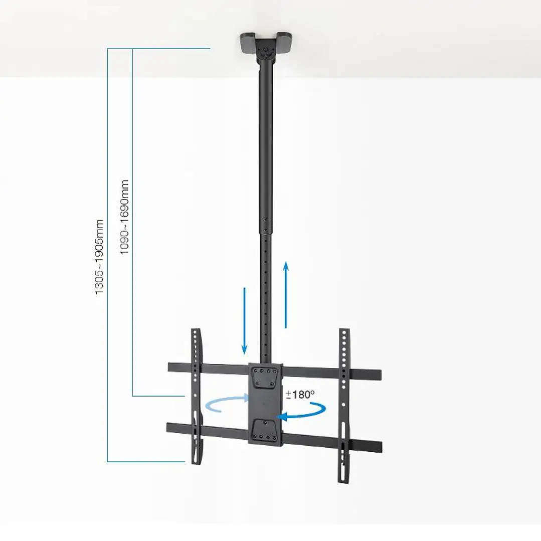 Tooq LPCE1186TSLI-XL-B Soporte techo TV 43