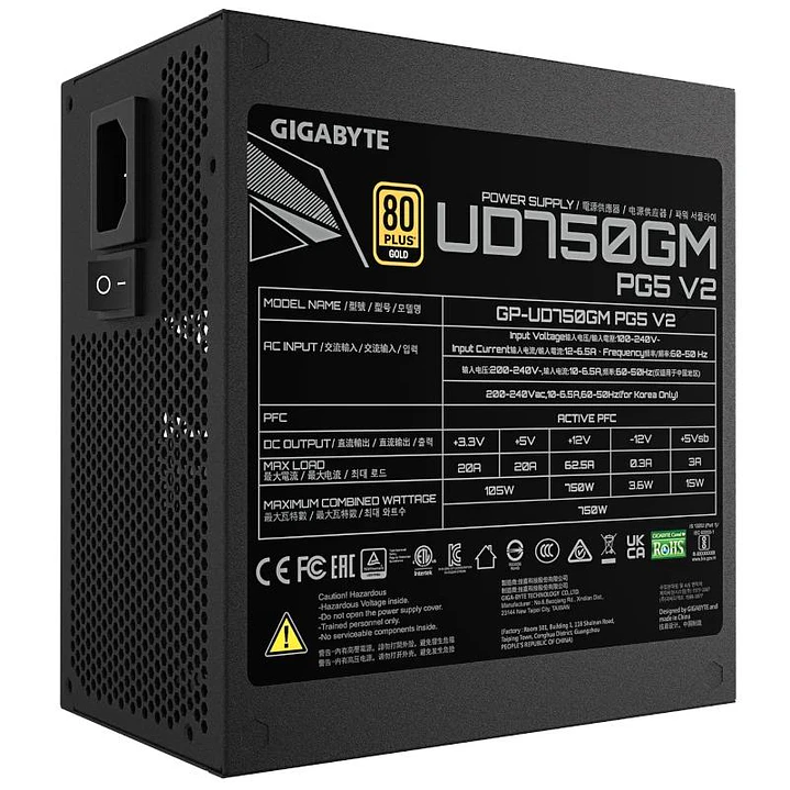 Gigabyte Fuente Alimentación GP-UD750GM PG5 V2 4