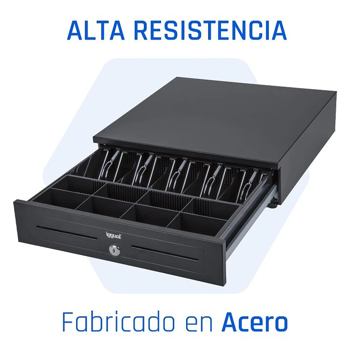 iggual Cajón portamonedas IRON-HD 41cm 5+8 negro 1