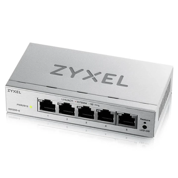 ZyXEL GS1200-5V3 Switch 5xGbE 1