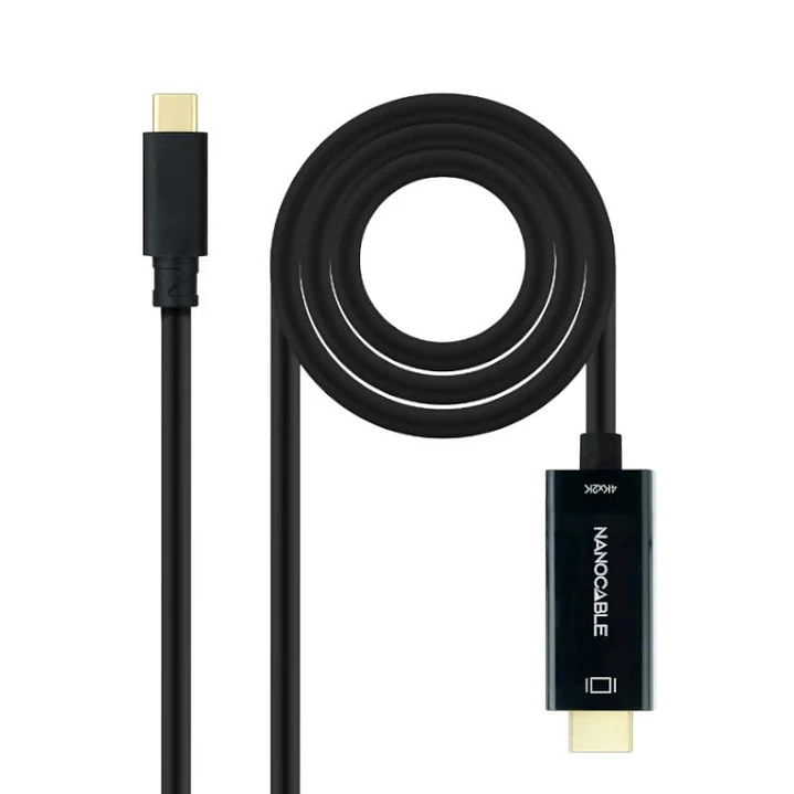 Nanocable Conversor USB-C a HDMI 1.4 4K@30HZ 1.8 m 1