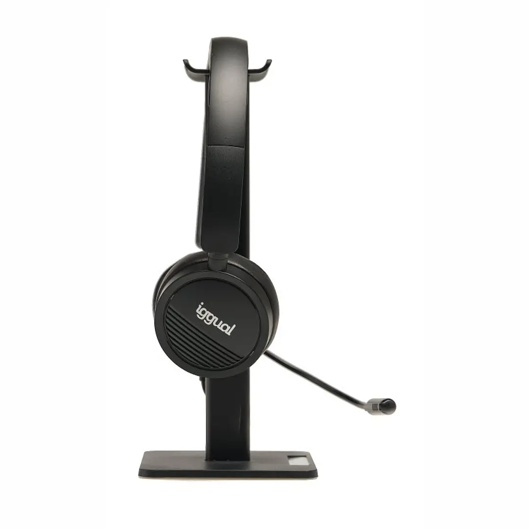 iggual Kit auriculares Dual Tech + soporte SA22 4