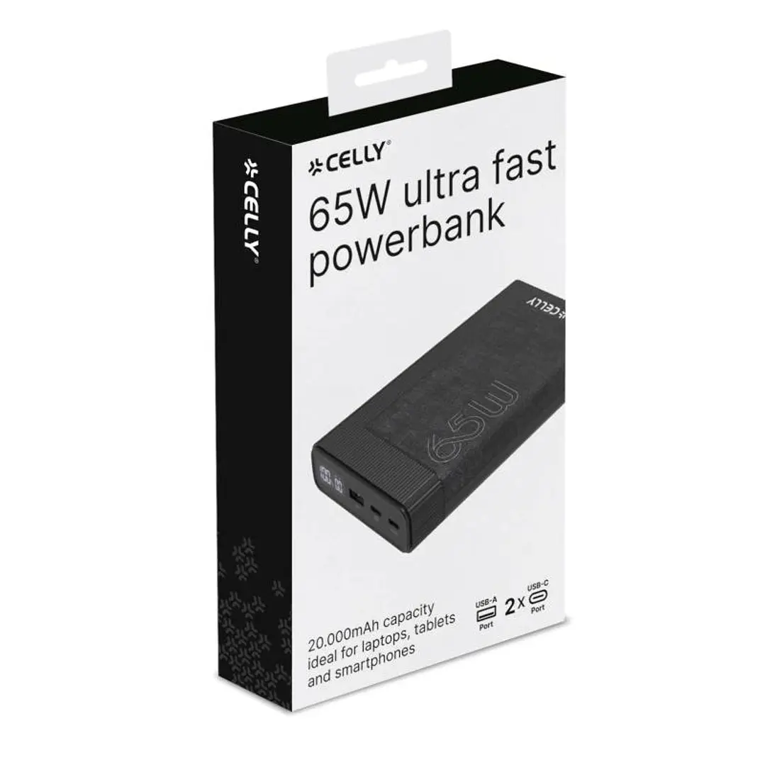 Celly Powerbank PD65W 20000 mAh 65w EVO Negra 2