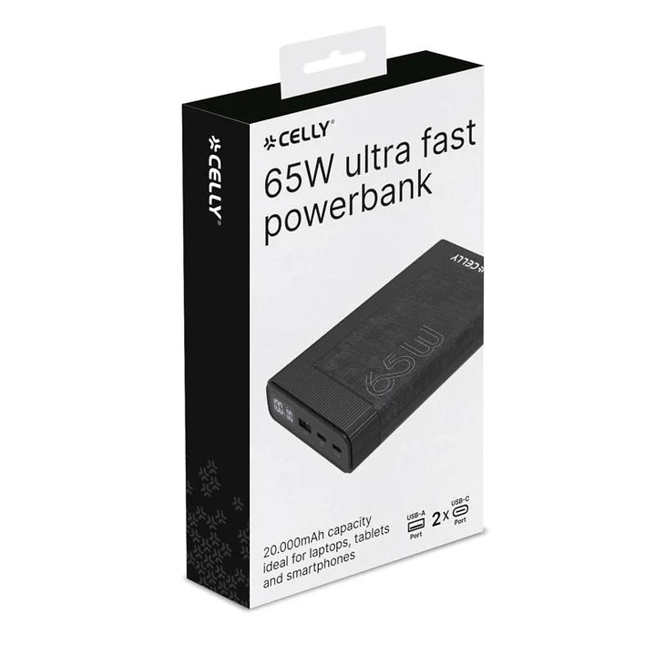 Celly Powerbank PD65W 20000 mAh 65w EVO Negra 2