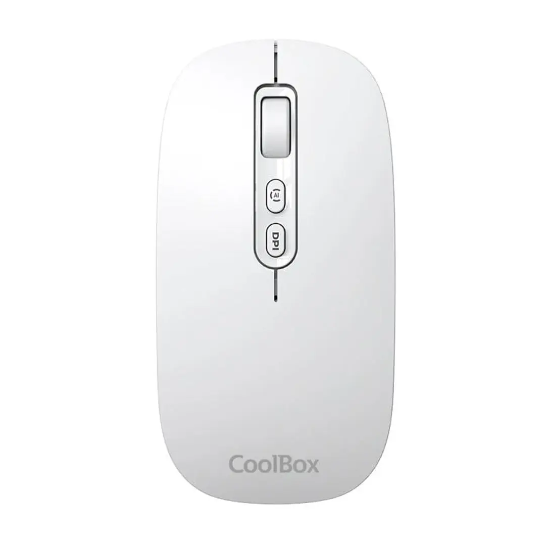 Coolbox Ratón W02-IA Inalámbrico RF+BT Blanco 1