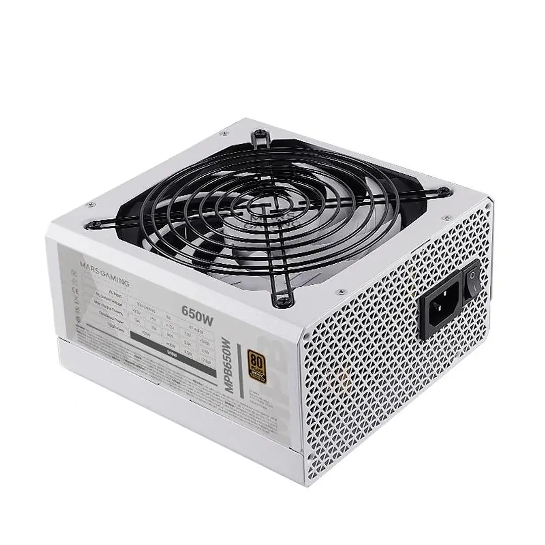 MARS GAMING PSU 650W,DC-DC & SMD TECH,7A GARANTIA 1